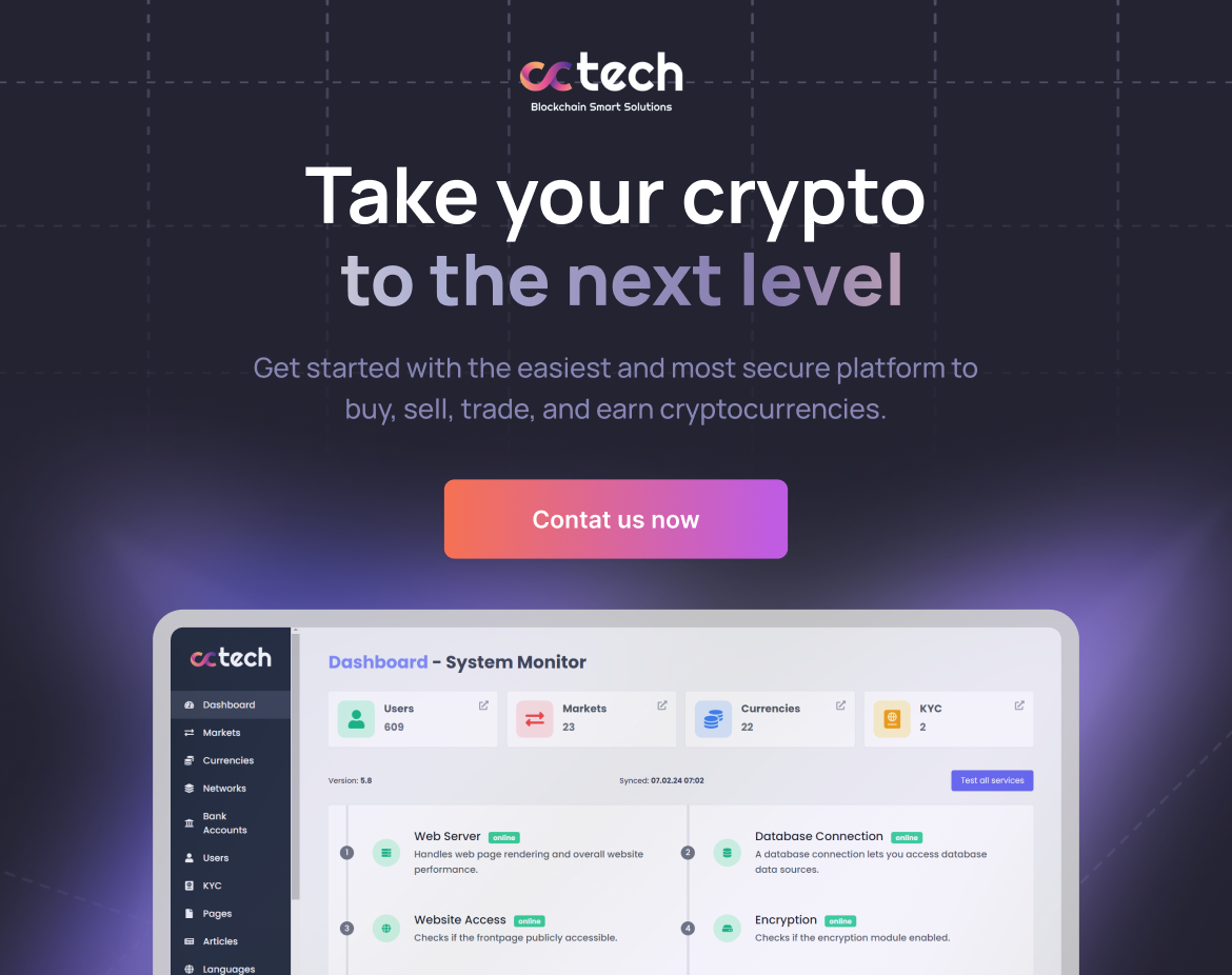CryptoTech - Crypto Exchange Software, Spot, Futures, Binary, Cryptocurrency Swap, CEX, P2P Exchange