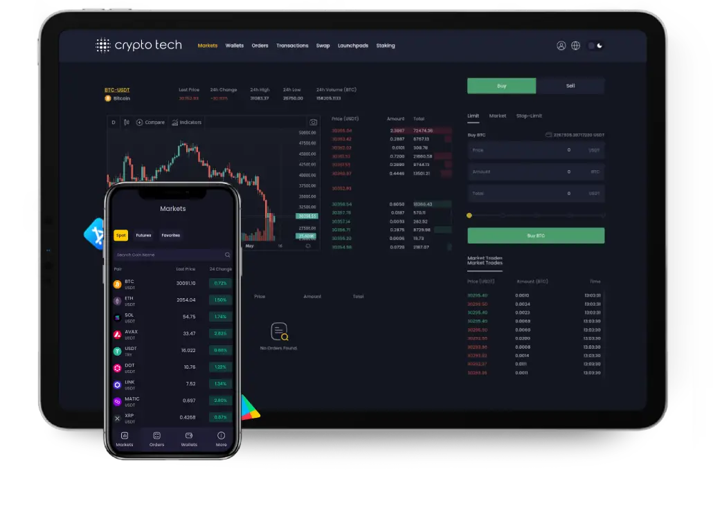 Cryptocurrency exchange software