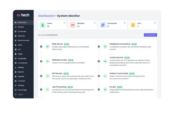 Cryptocurrency exchange script